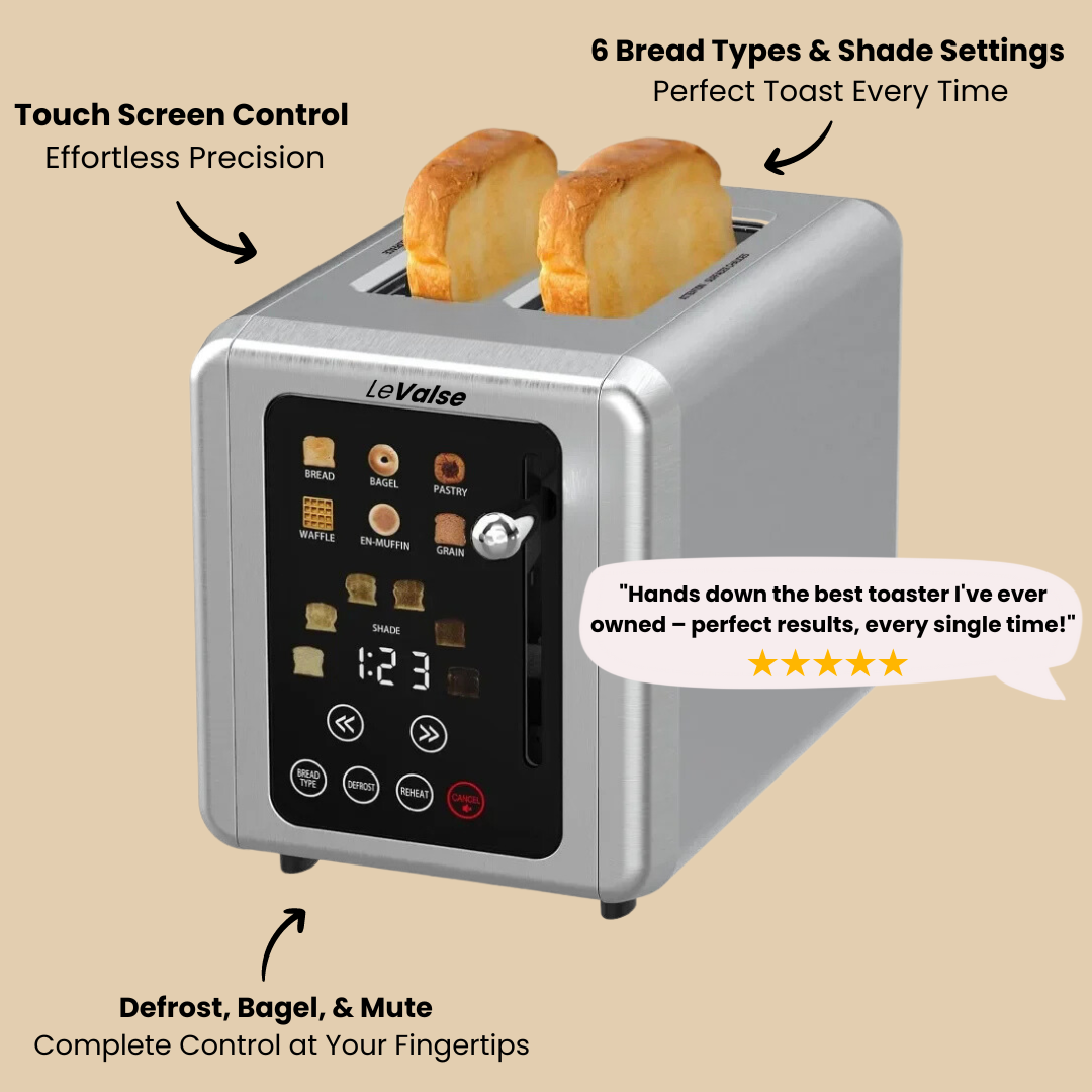 LeValse Smart Touch Screen Toaster