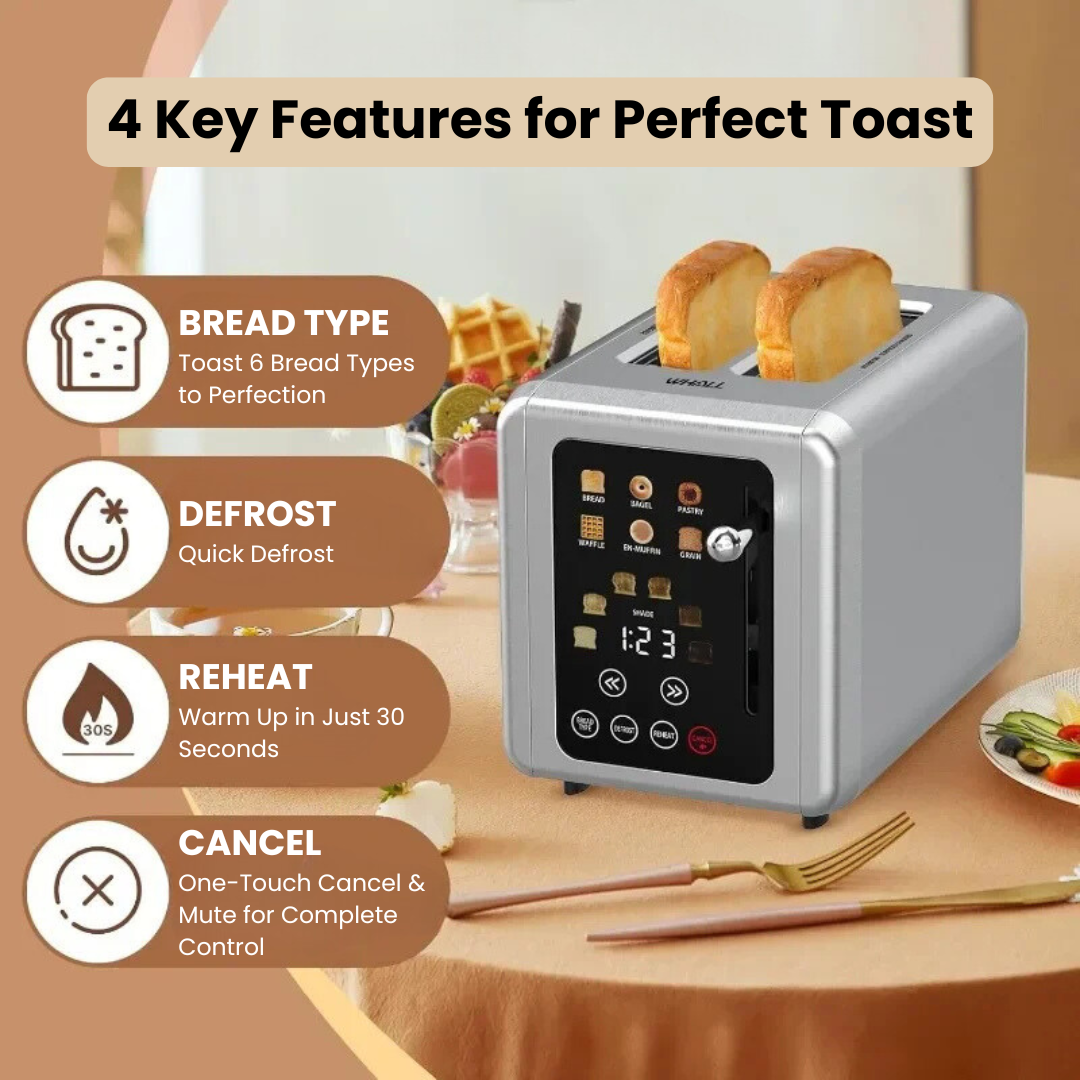 LeValse Smart Touch Screen Toaster