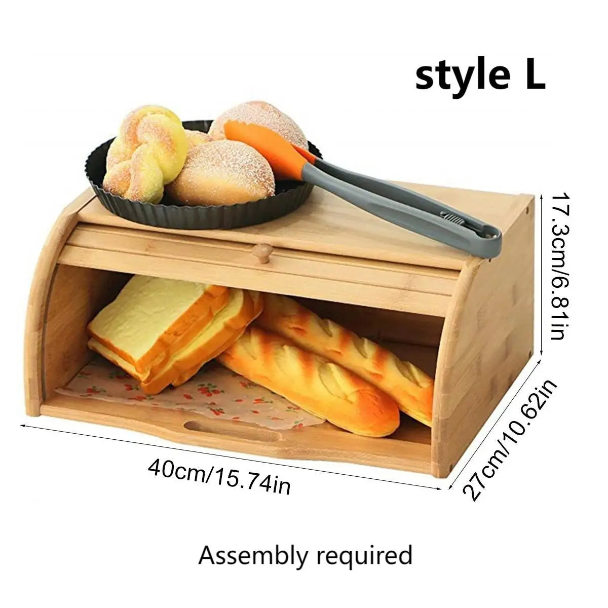 Premium Bamboo Bread Box