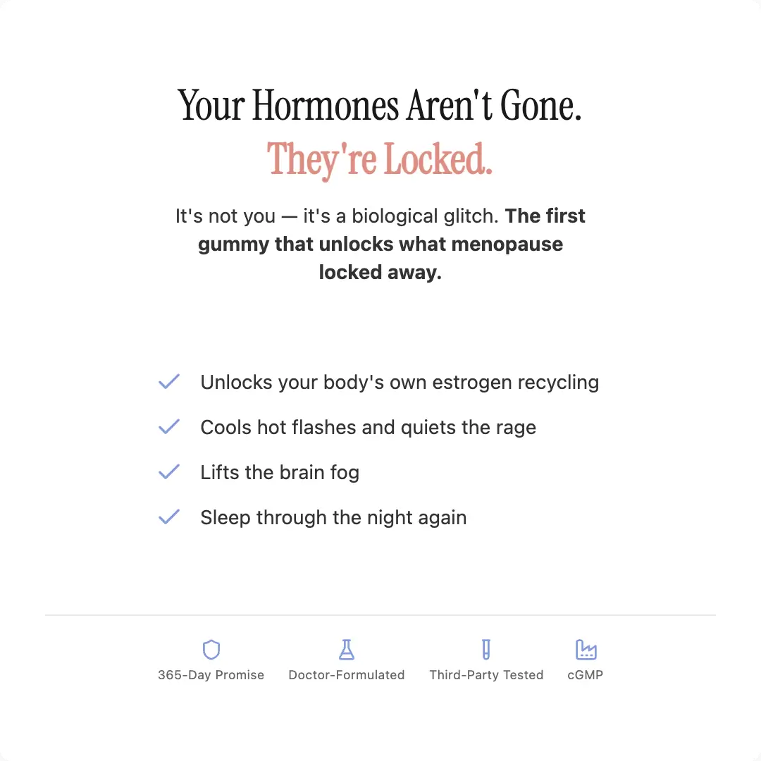 Advanced Menopause Support Gummies with Probiotic Blend