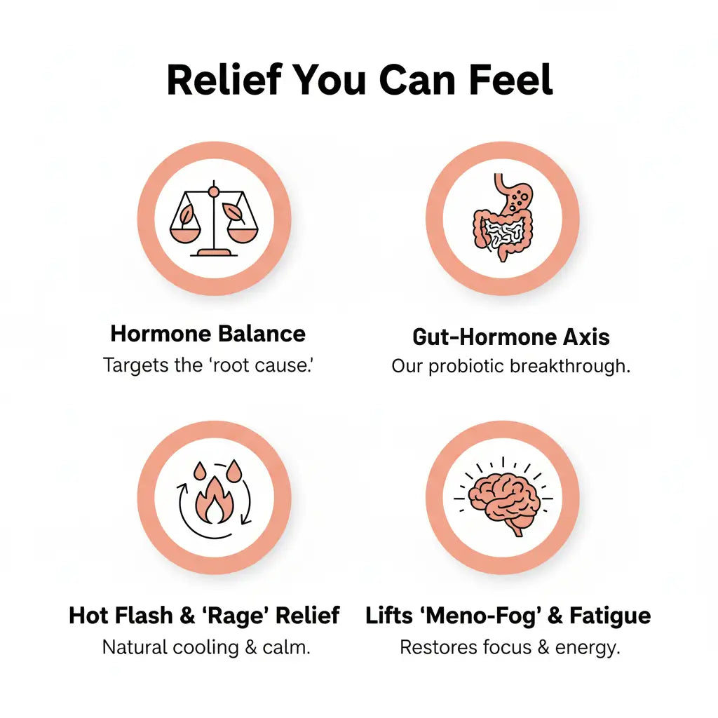 Advanced Menopause Support Gummies with Probiotic Blend